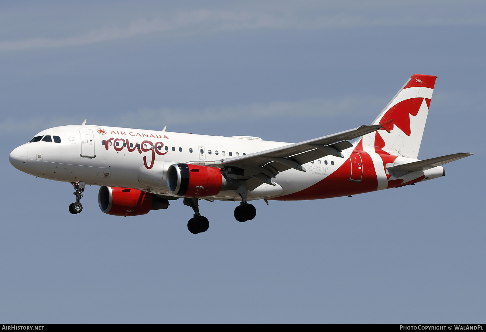Aircraft Photo of C-GITP | Airbus A319-112 | Air Canada Rouge | AirHistory.net #838888