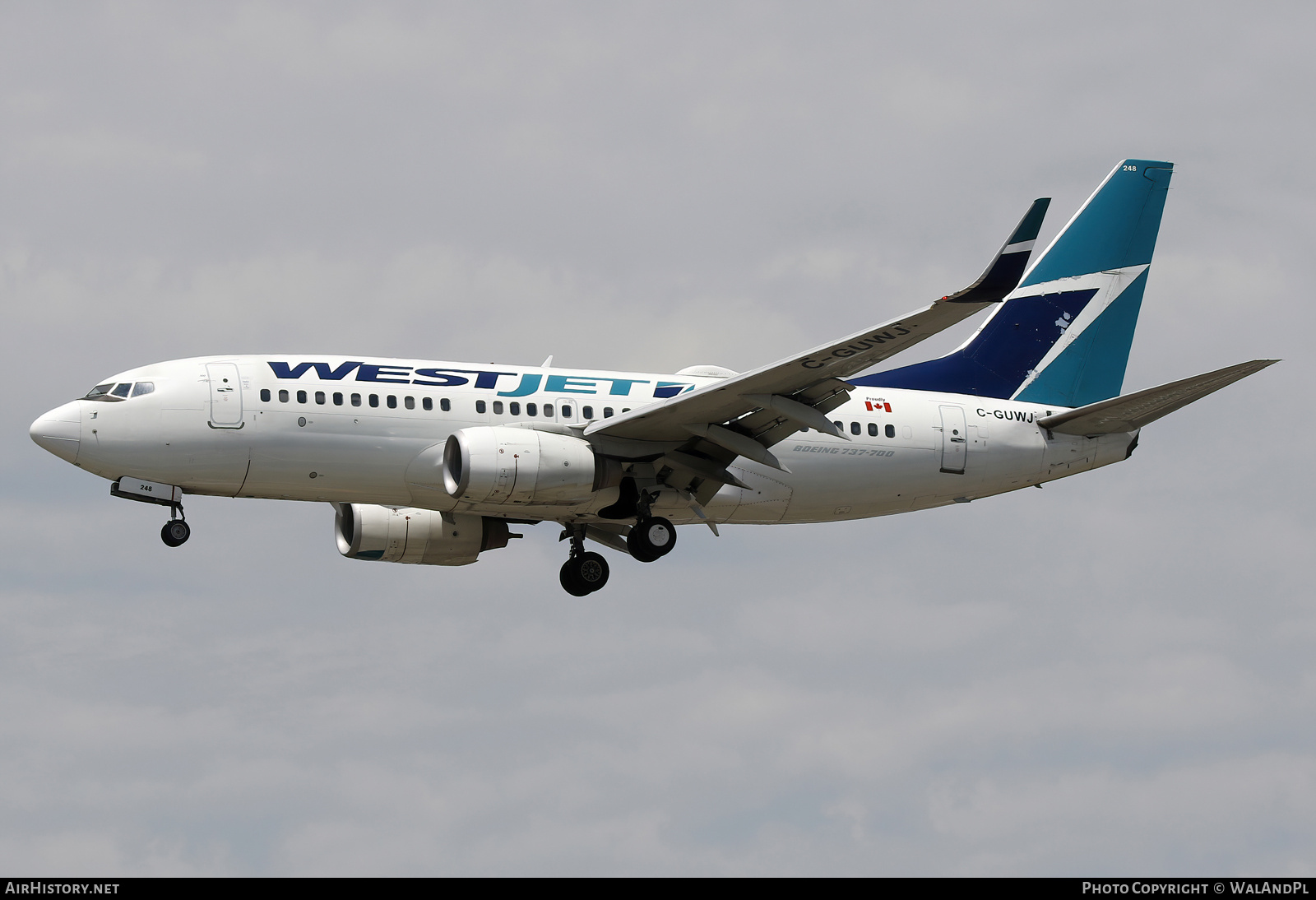 Aircraft Photo of C-GUWJ | Boeing 737-7CT | WestJet | AirHistory.net #838920