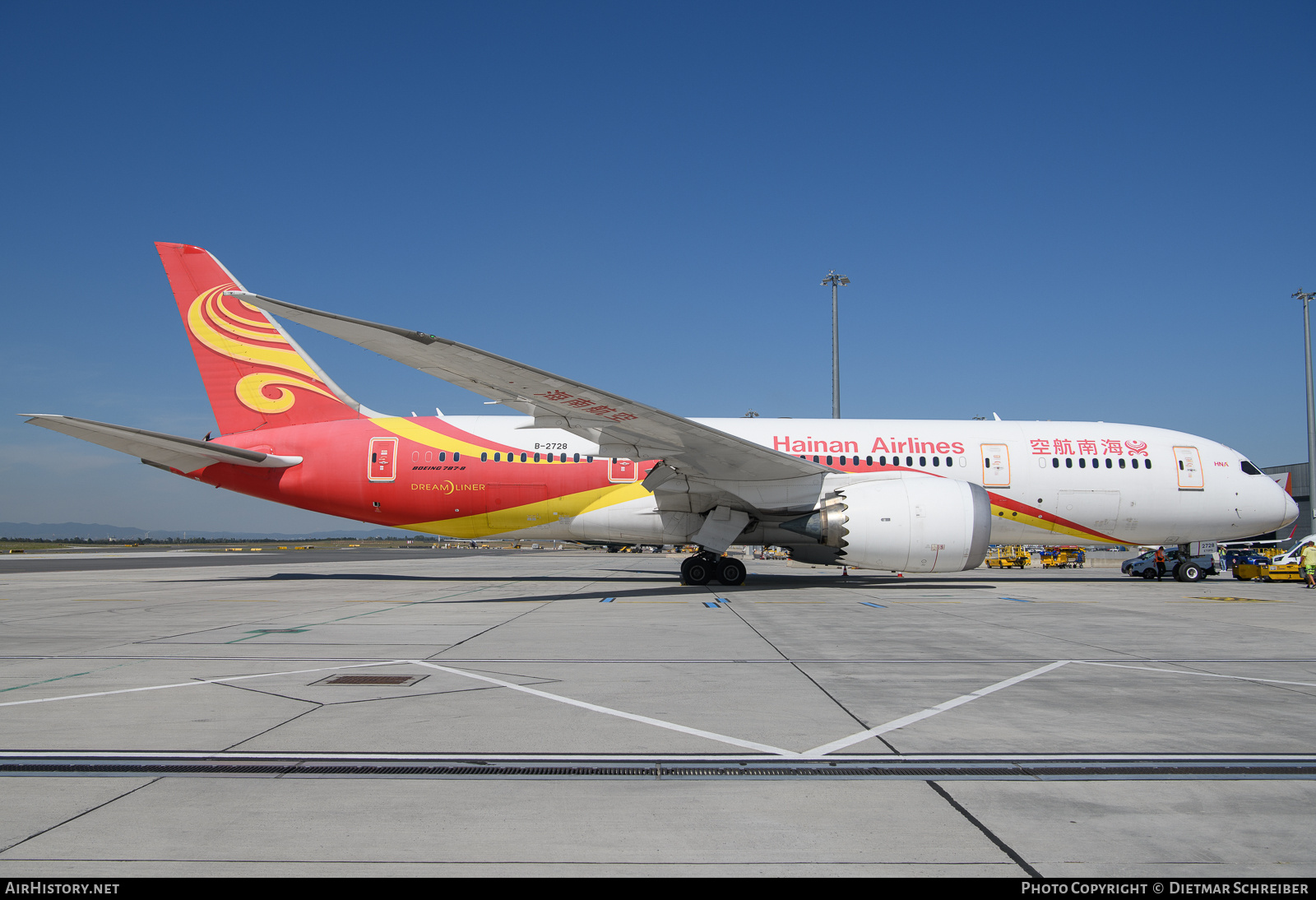 Aircraft Photo of B-2728 | Boeing 787-8 Dreamliner | Hainan Airlines | AirHistory.net #838949