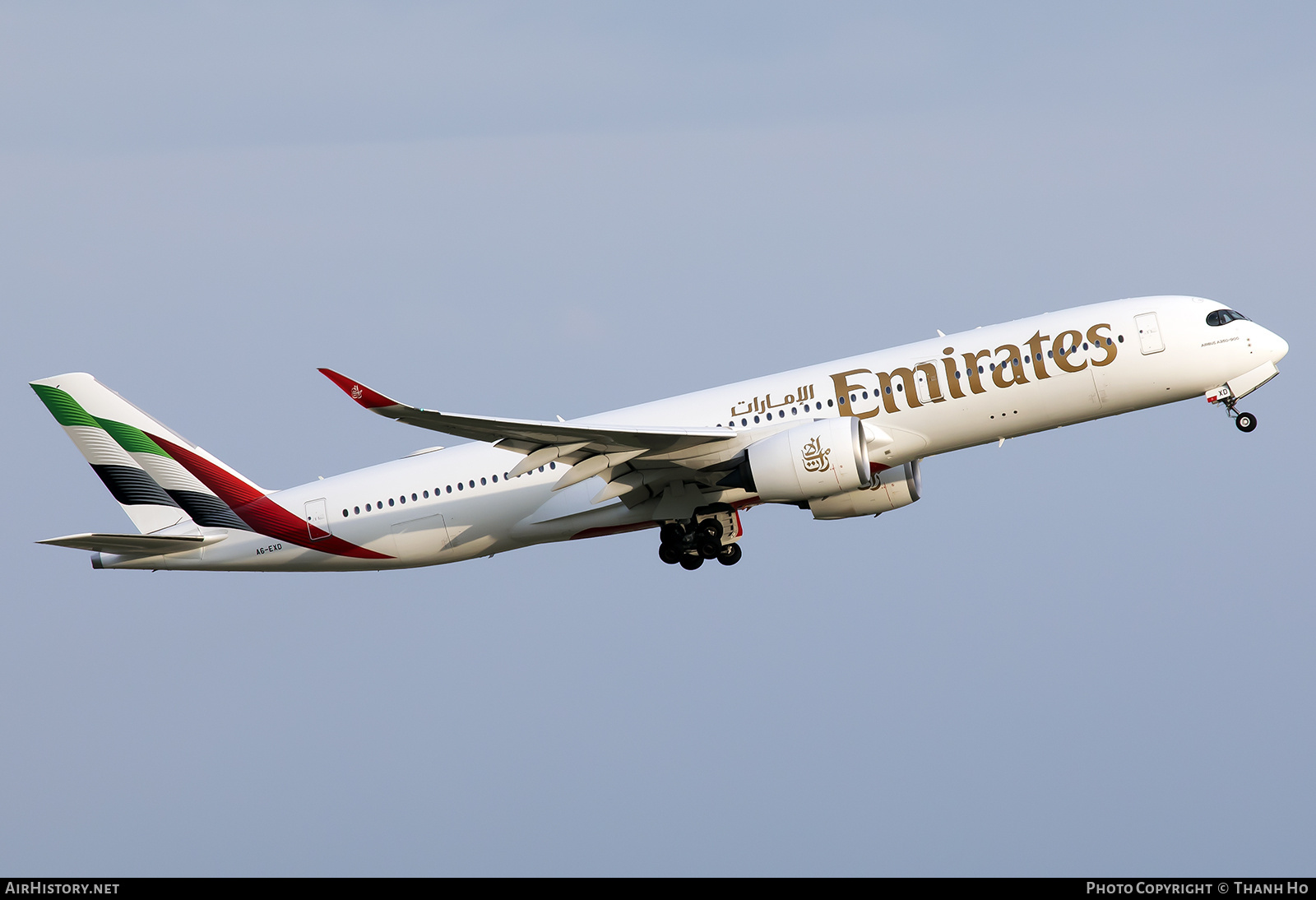 Aircraft Photo of A6-EXD | Airbus A350-941 | Emirates | AirHistory.net #839030