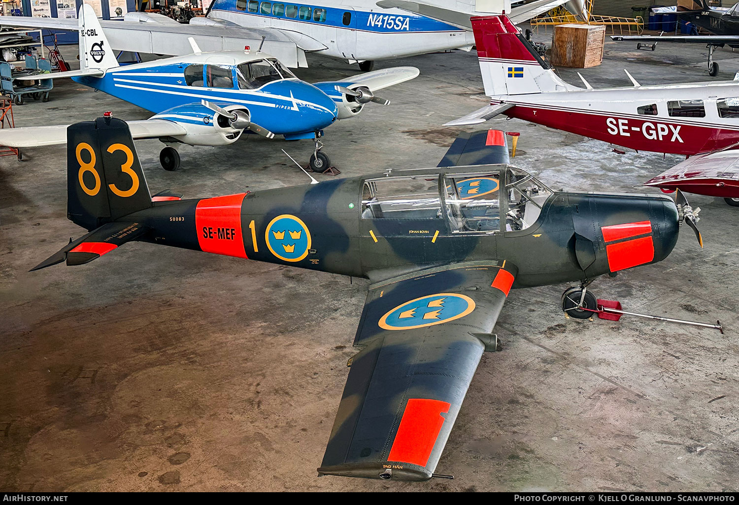 Aircraft Photo of SE-MEF / 50083 | Saab Sk50C Safir (91C) | Sweden - Air Force | AirHistory.net #839322