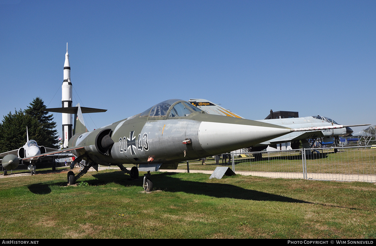 Aircraft Photo of 2043 | Lockheed F-104G Starfighter | Germany - Air Force | AirHistory.net #839390