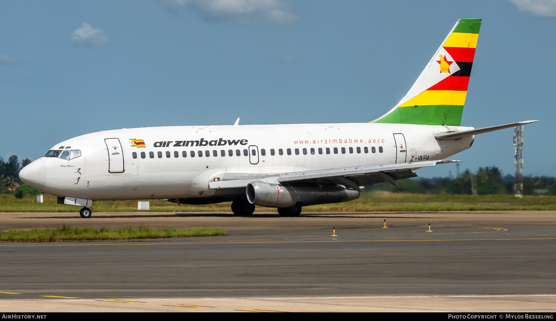 Aircraft Photo of Z-WPA | Boeing 737-2N0/Adv | Air Zimbabwe | AirHistory.net #839418
