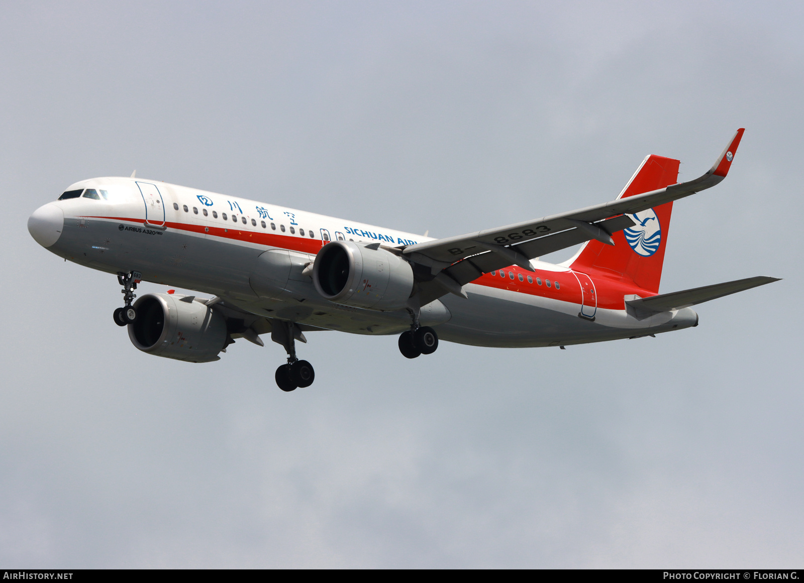 Aircraft Photo of B-8683 | Airbus A320-271N | Sichuan Airlines | AirHistory.net #839421