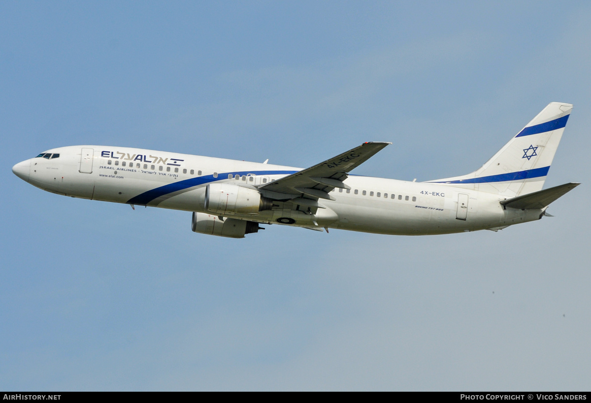 Aircraft Photo of 4X-EKC | Boeing 737-858 | El Al Israel Airlines | AirHistory.net #839551