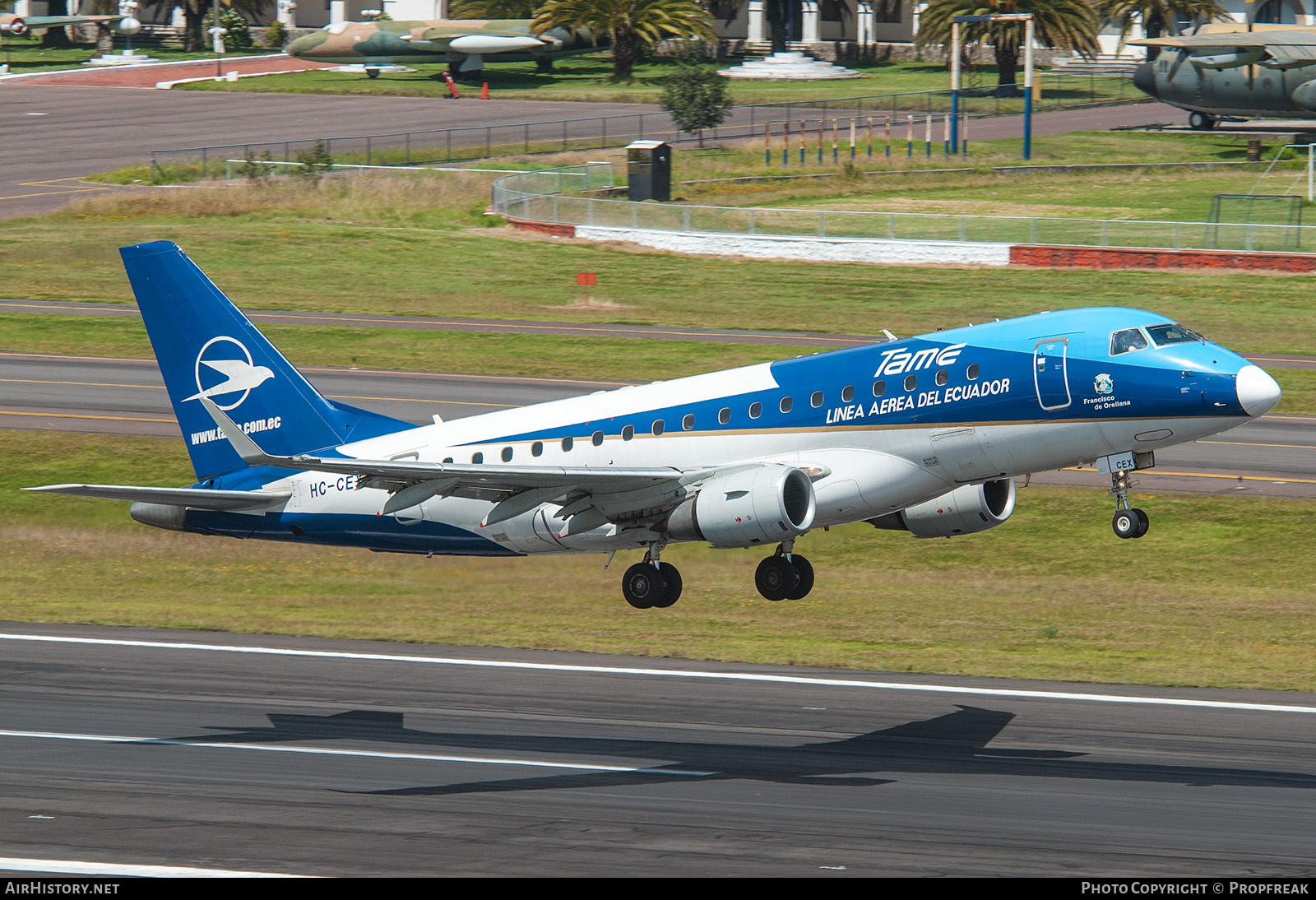 Aircraft Photo of HC-CEX | Embraer 170LR (ERJ-170-100LR) | TAME Línea Aérea del Ecuador | AirHistory.net #839606