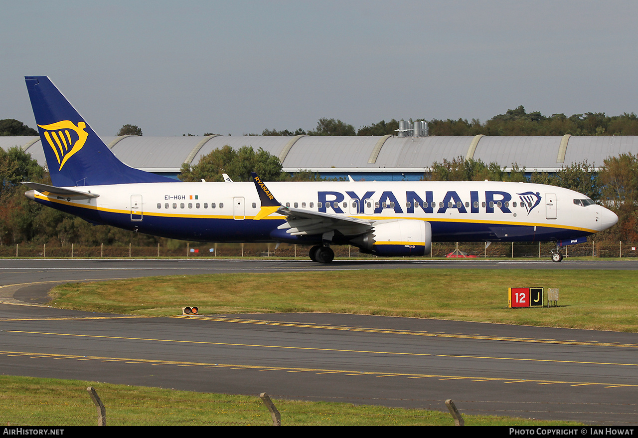 Aircraft Photo of EI-HGH | Boeing 737-8200 Max 200 | Ryanair | AirHistory.net #839661