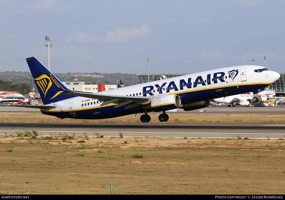 Aircraft Photo of EI-DWK | Boeing 737-8AS | Ryanair | AirHistory.net #839682