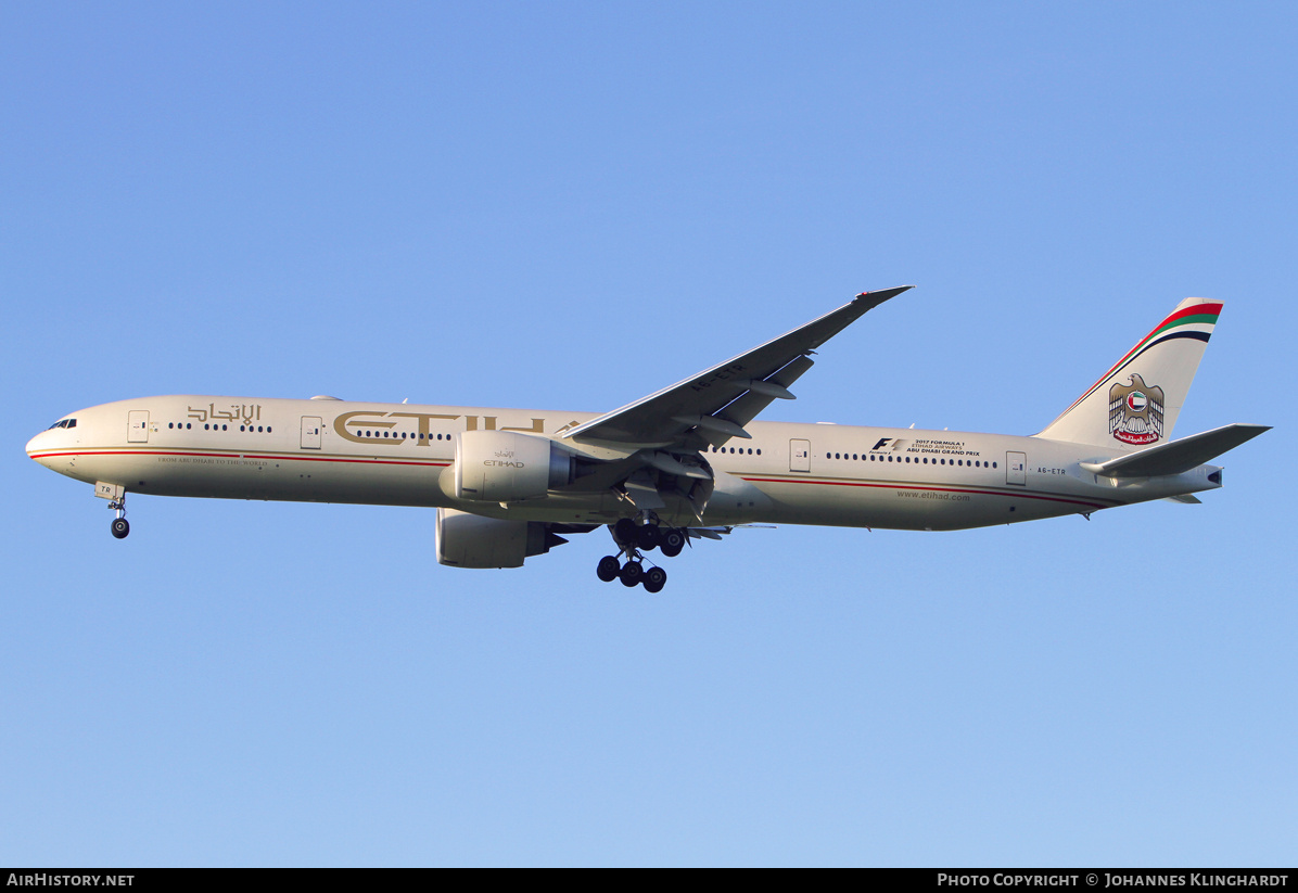 Aircraft Photo of A6-ETR | Boeing 777-3FX/ER | Etihad Airways | AirHistory.net #839721