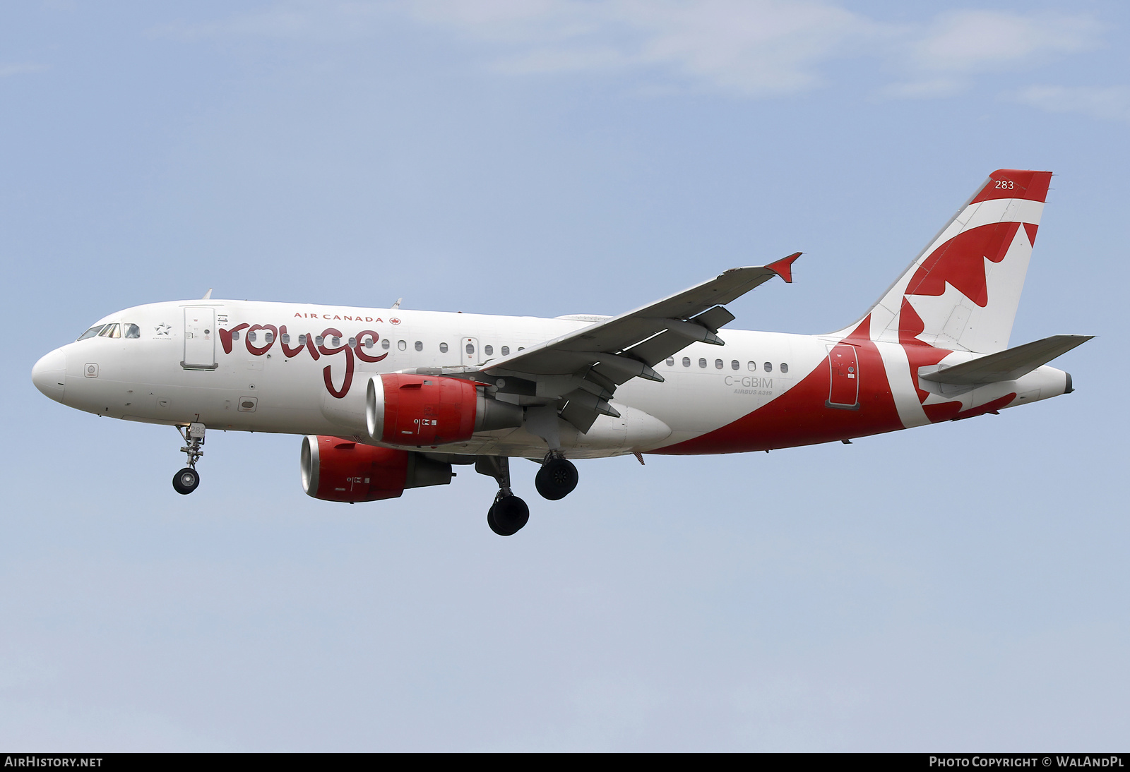 Aircraft Photo of C-GBIM | Airbus A319-114 | Air Canada Rouge | AirHistory.net #839884