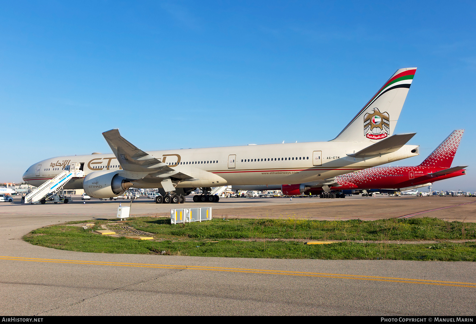 Aircraft Photo of A6-ETM | Boeing 777-3FX/ER | Etihad Airways | AirHistory.net #839895