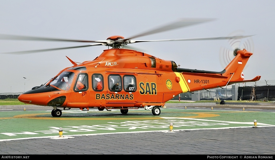 Aircraft Photo of HR-1301 | AgustaWestland AW-139 | Indonesia - Air Force | AirHistory.net #839962