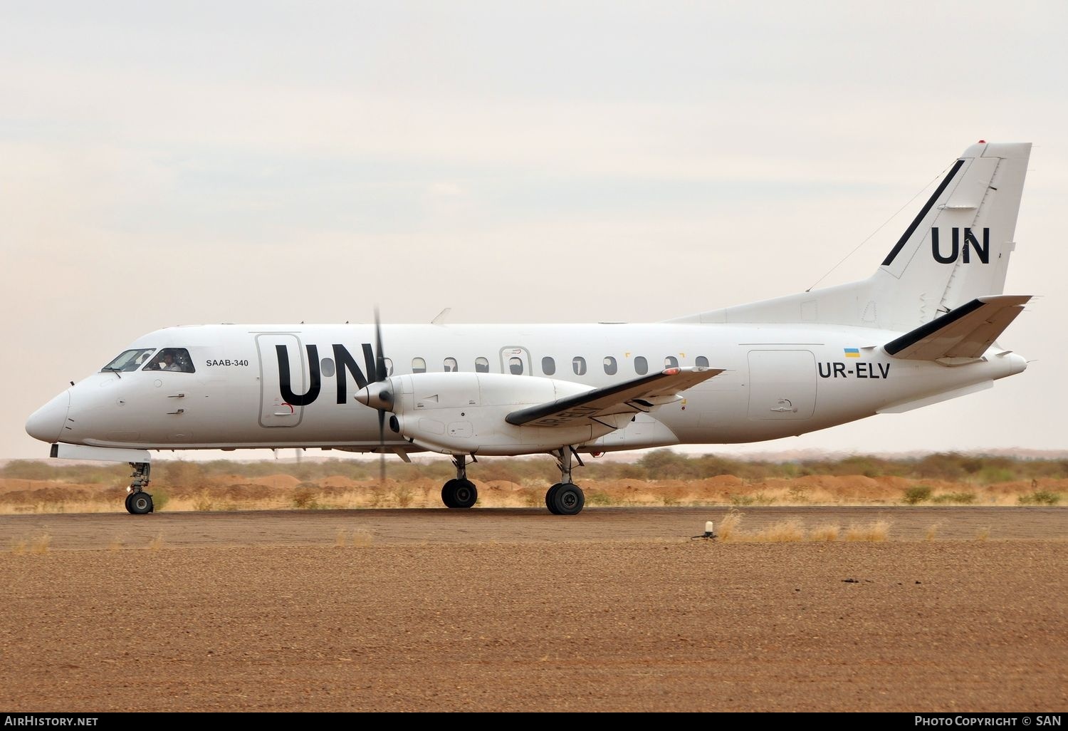 Aircraft Photo of UR-ELV | Saab 340B | United Nations | AirHistory.net #839975