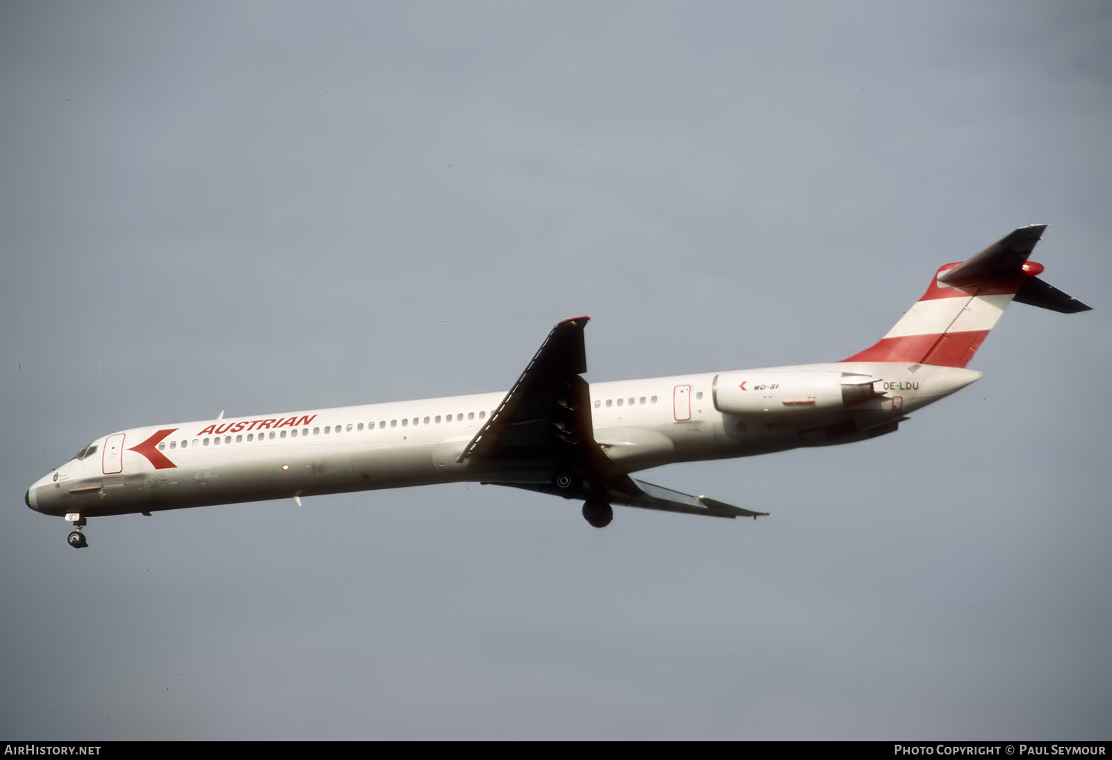 Aircraft Photo of OE-LDU | McDonnell Douglas MD-81 (DC-9-81) | Austrian Airlines | AirHistory.net #840014