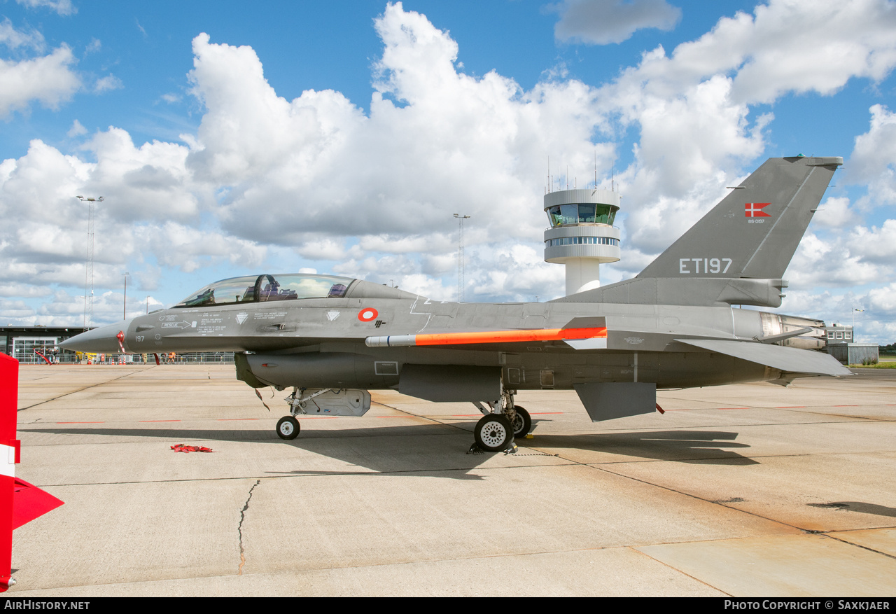 Aircraft Photo of ET-197 | General Dynamics F-16BM Fighting Falcon | Denmark - Air Force | AirHistory.net #840083