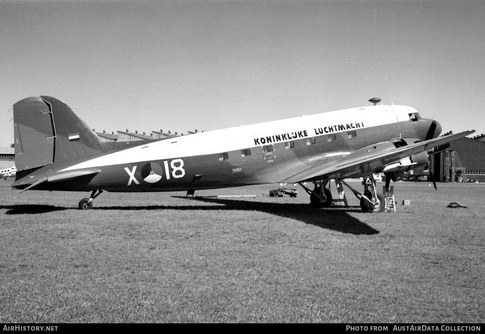 Aircraft Photo of X-18 | Douglas C-47A Skytrain | Netherlands - Air Force | AirHistory.net #840211