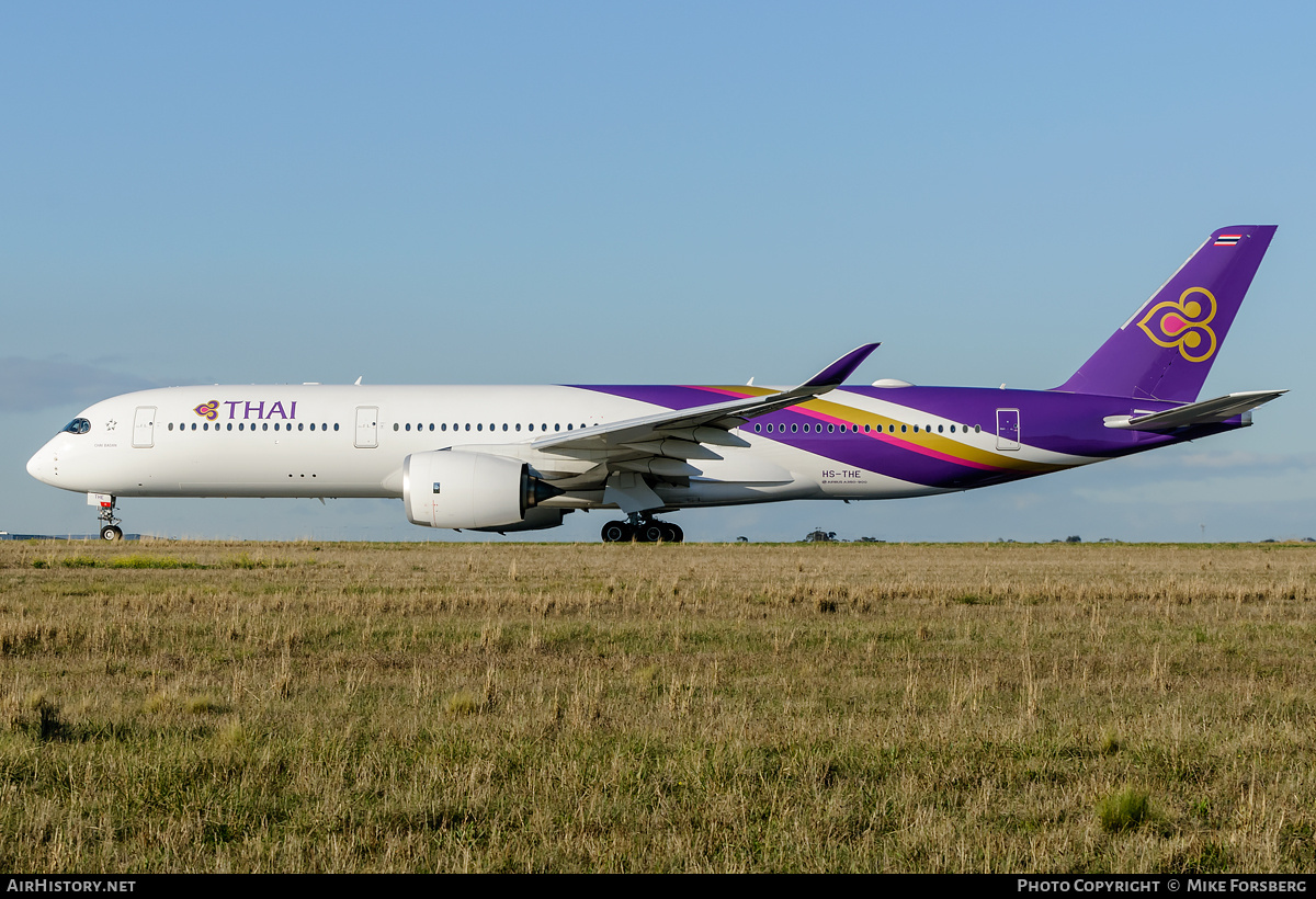 Aircraft Photo of HS-THE | Airbus A350-941 | Thai Airways International | AirHistory.net #840231