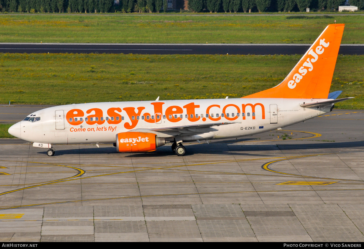 Aircraft Photo of G-EZKD | Boeing 737-73V | EasyJet | AirHistory.net #840247