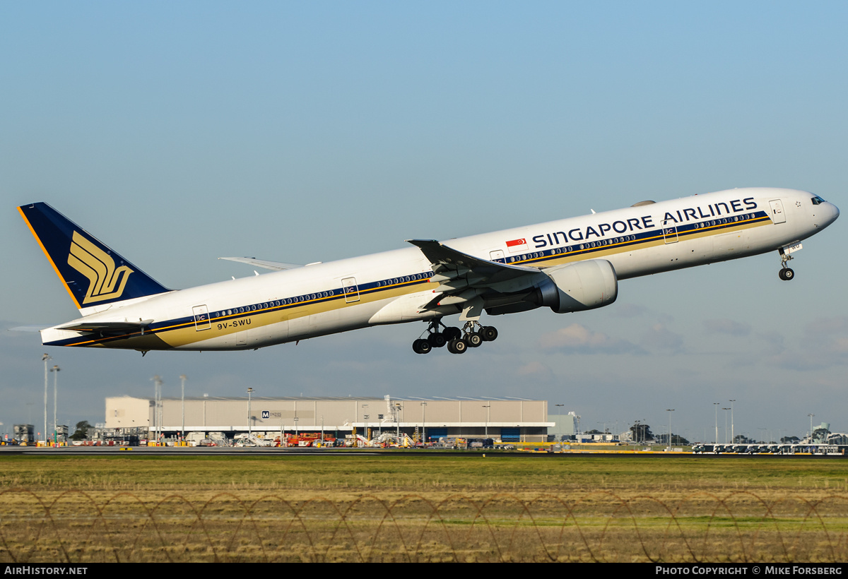 Aircraft Photo of 9V-SWU | Boeing 777-312/ER | Singapore Airlines | AirHistory.net #840265