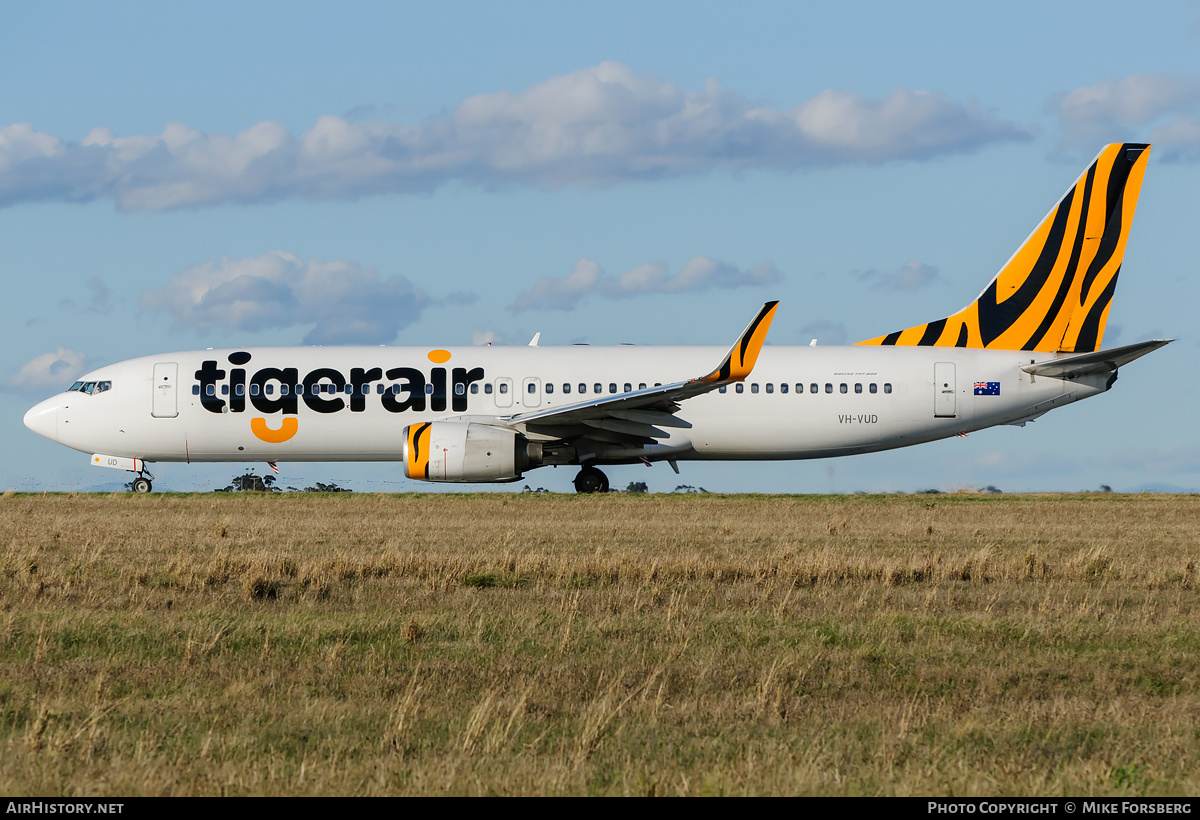 Aircraft Photo of VH-VUD | Boeing 737-8FE | Tigerair | AirHistory.net #840291