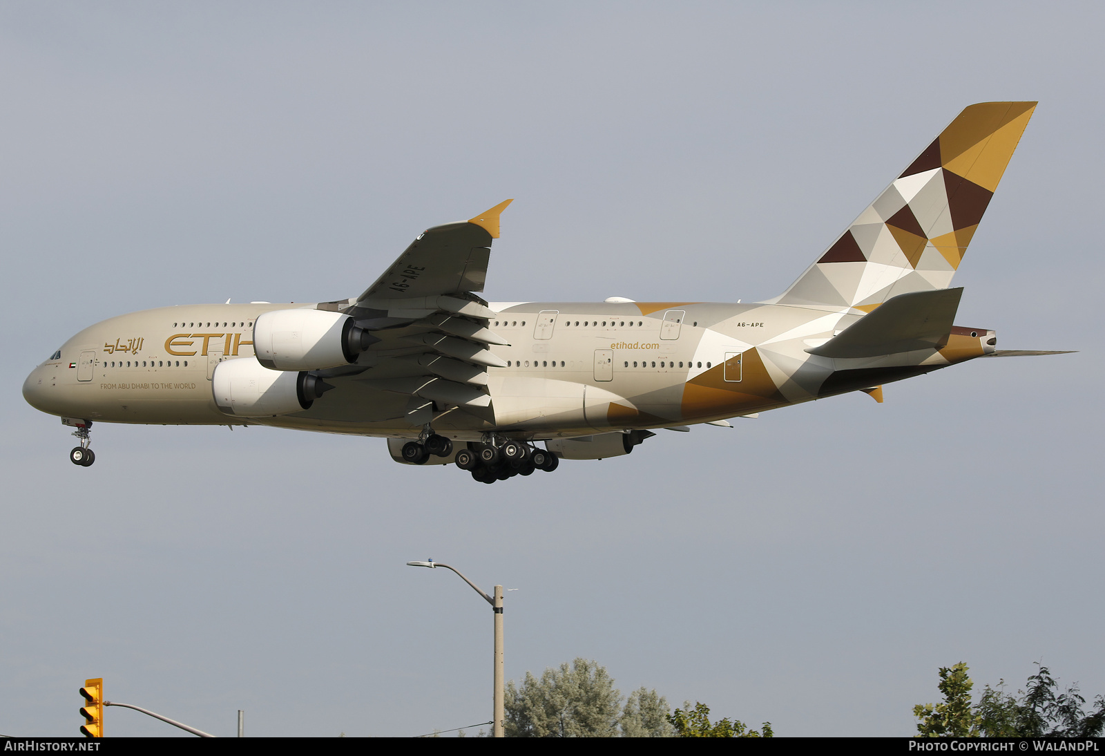 Aircraft Photo of A6-APE | Airbus A380-861 | Etihad Airways | AirHistory.net #840330
