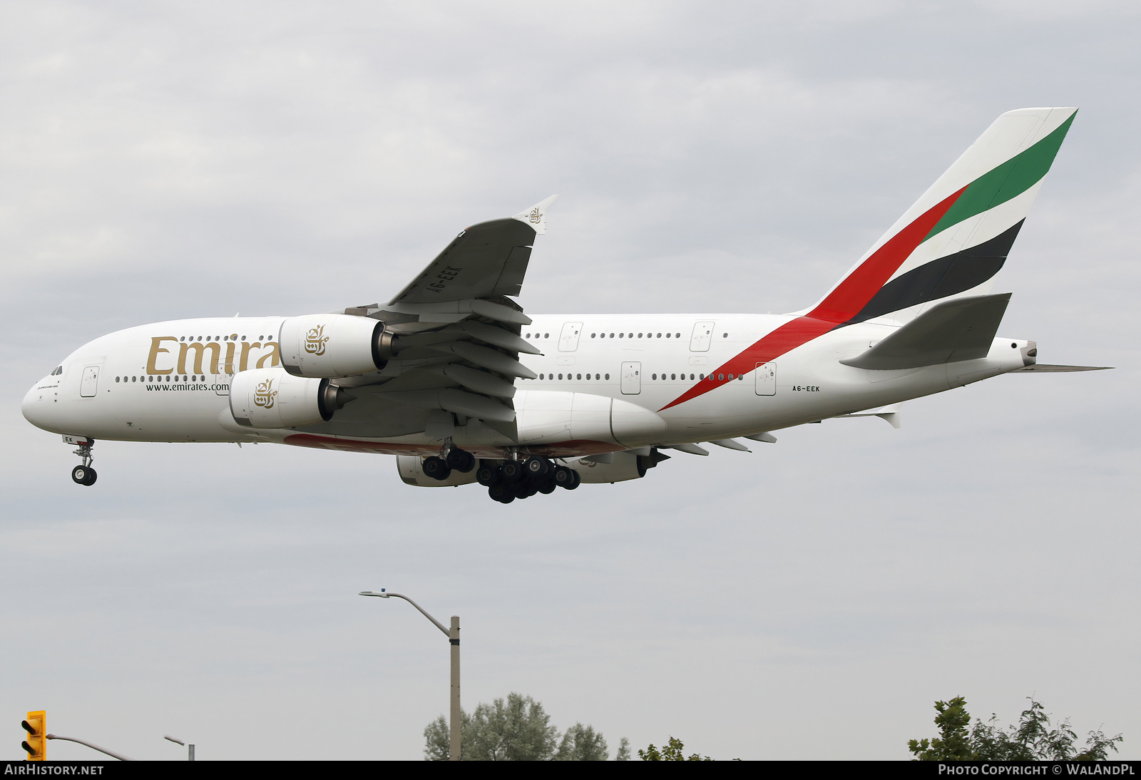Aircraft Photo of A6-EEK | Airbus A380-861 | Emirates | AirHistory.net #840331