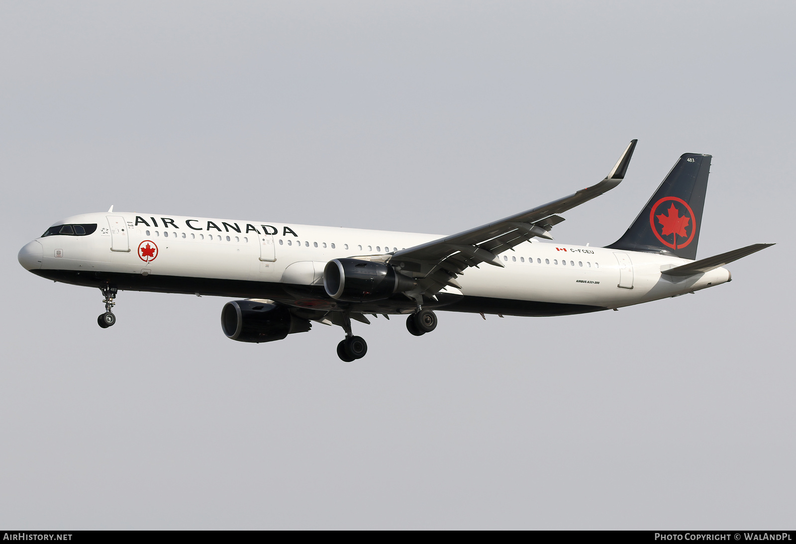 Aircraft Photo of C-FCEU | Airbus A321-211 | Air Canada | AirHistory.net #840332