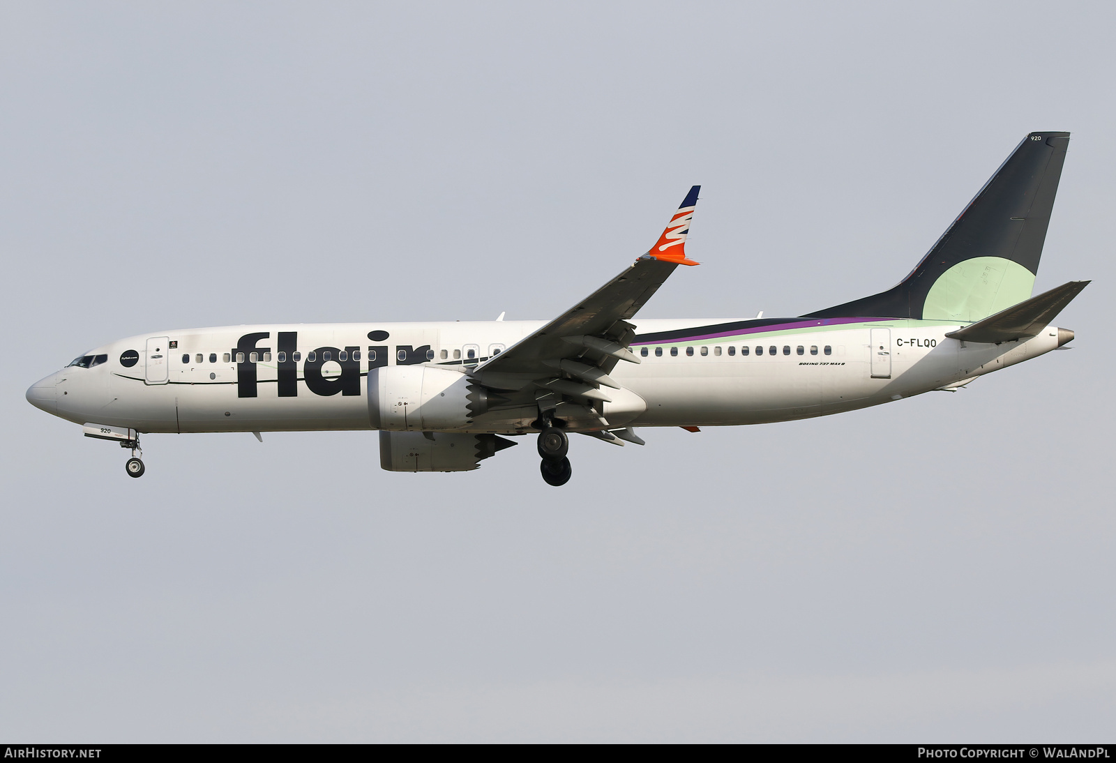 Aircraft Photo of C-FLQO | Boeing 737-8 Max 8 | Flair Airlines | AirHistory.net #840338