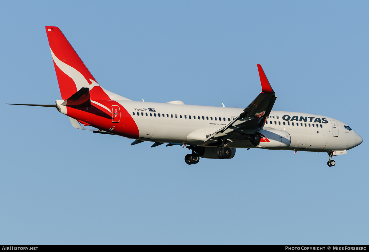 Aircraft Photo of VH-XZO | Boeing 737-838 | Qantas | AirHistory.net #840366