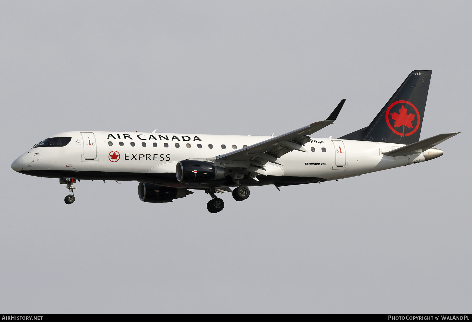 Aircraft Photo of C-FRQK | Embraer 175SU (ERJ-170-200SU) | Air Canada Express | AirHistory.net #840407
