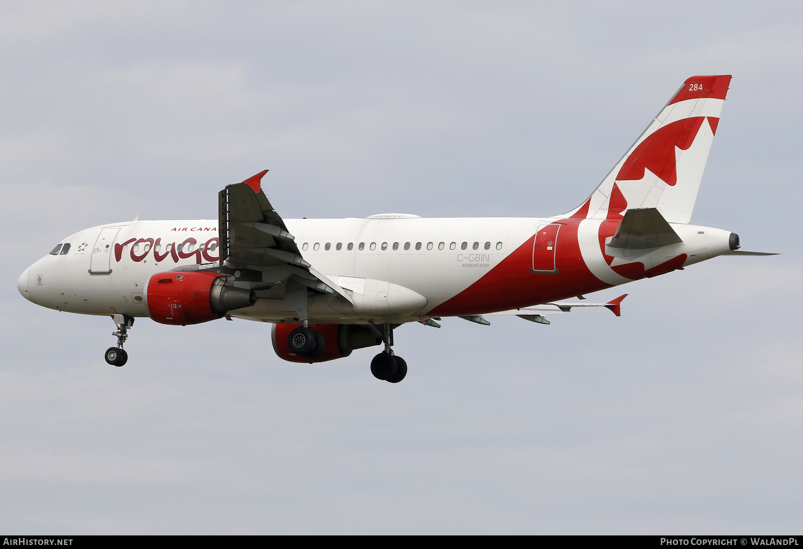 Aircraft Photo of C-GBIN | Airbus A319-114 | Air Canada Rouge | AirHistory.net #840423