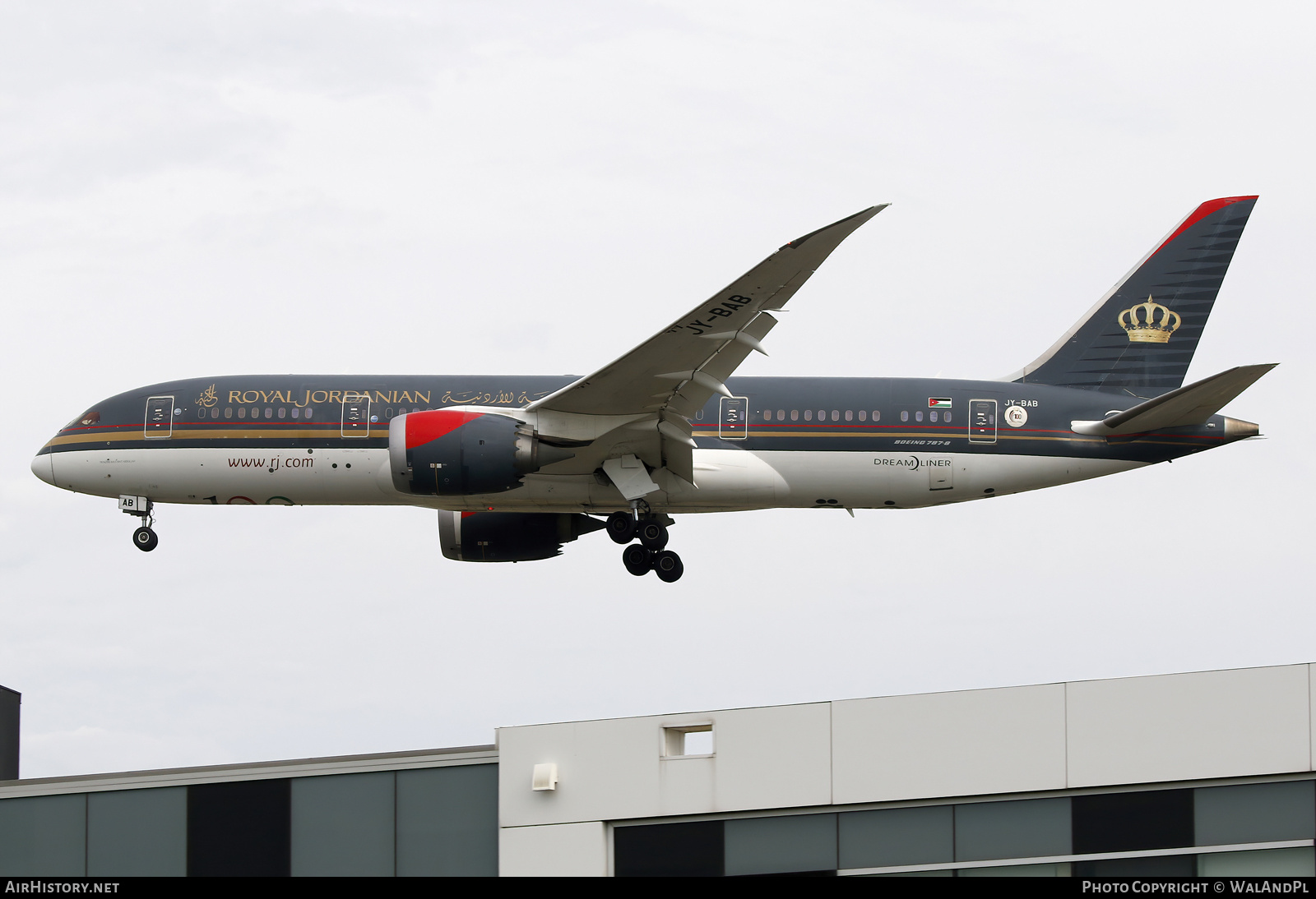 Aircraft Photo of JY-BAB | Boeing 787-8 Dreamliner | Royal Jordanian Airlines | AirHistory.net #840467