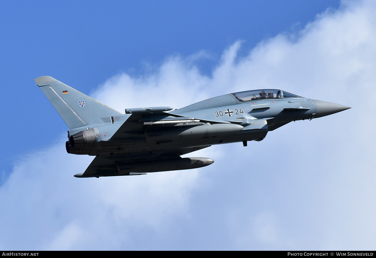 Aircraft Photo of 3024 | Eurofighter EF-2000 Typhoon T | Germany - Air Force | AirHistory.net #840504