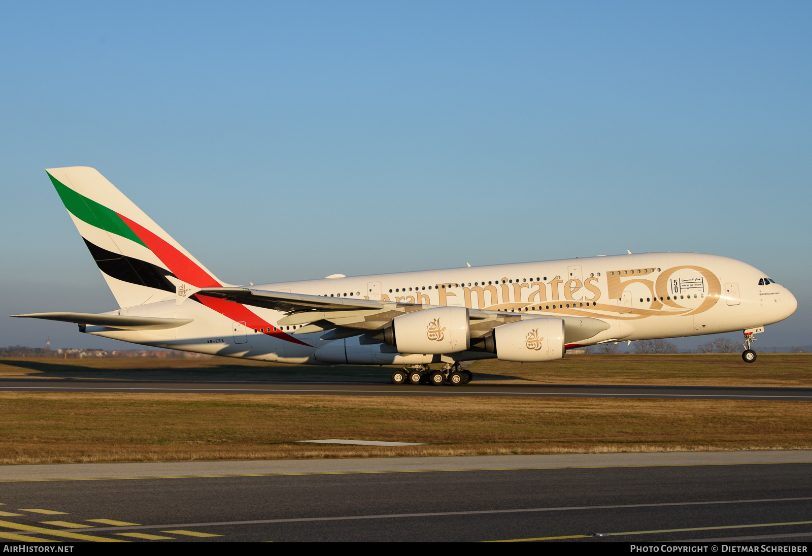 Aircraft Photo of A6-EEX | Airbus A380-861 | Emirates | AirHistory.net #840511