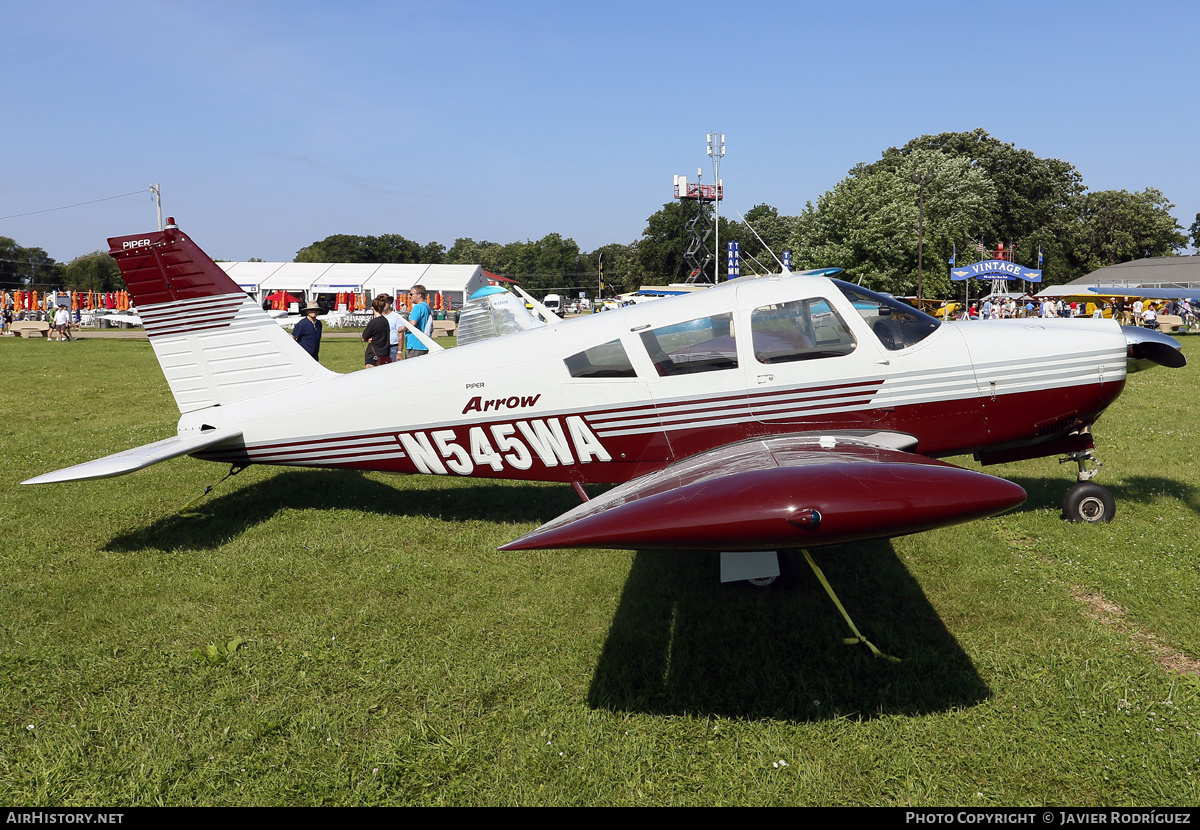 Aircraft Photo of N545WA | Piper PA-28R-180 Cherokee Arrow | AirHistory.net #840576