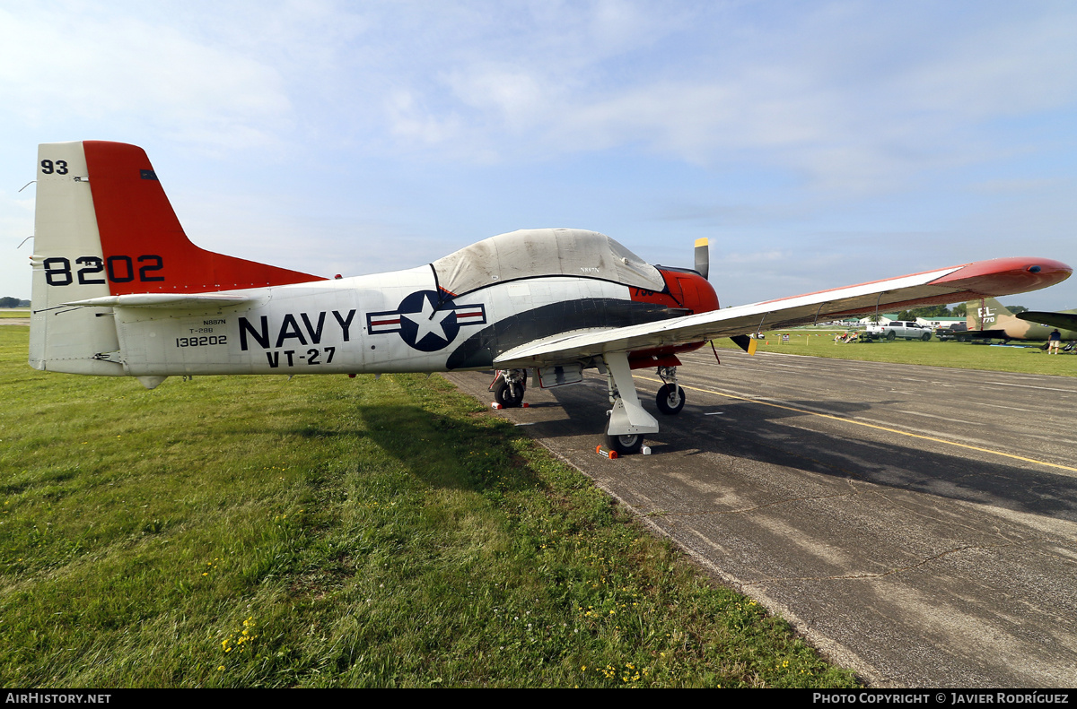 Aircraft Photo of N887N / 138202 | North American T-28B Trojan | USA - Navy | AirHistory.net #840596