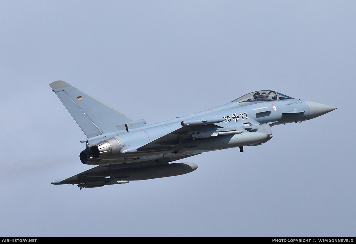Aircraft Photo of 3022 | Eurofighter EF-2000 Typhoon | Germany - Air Force | AirHistory.net #840601