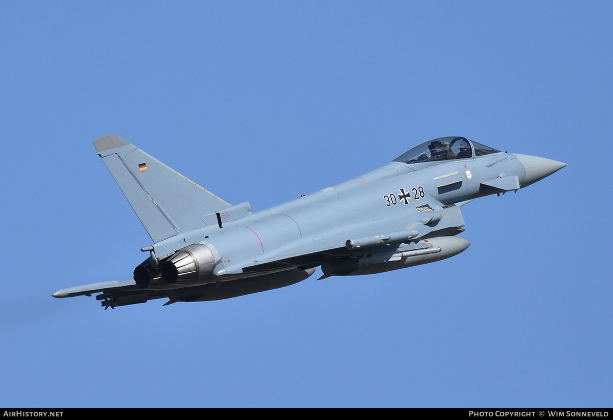 Aircraft Photo of 3028 | Eurofighter EF-2000 Typhoon S | Germany - Air Force | AirHistory.net #840612