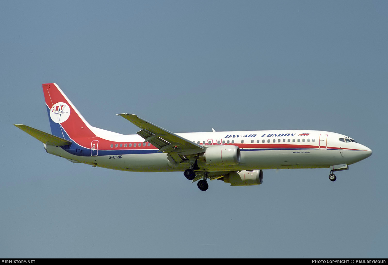 Aircraft Photo of G-BNNK | Boeing 737-4Q8 | Dan-Air London | AirHistory.net #840621