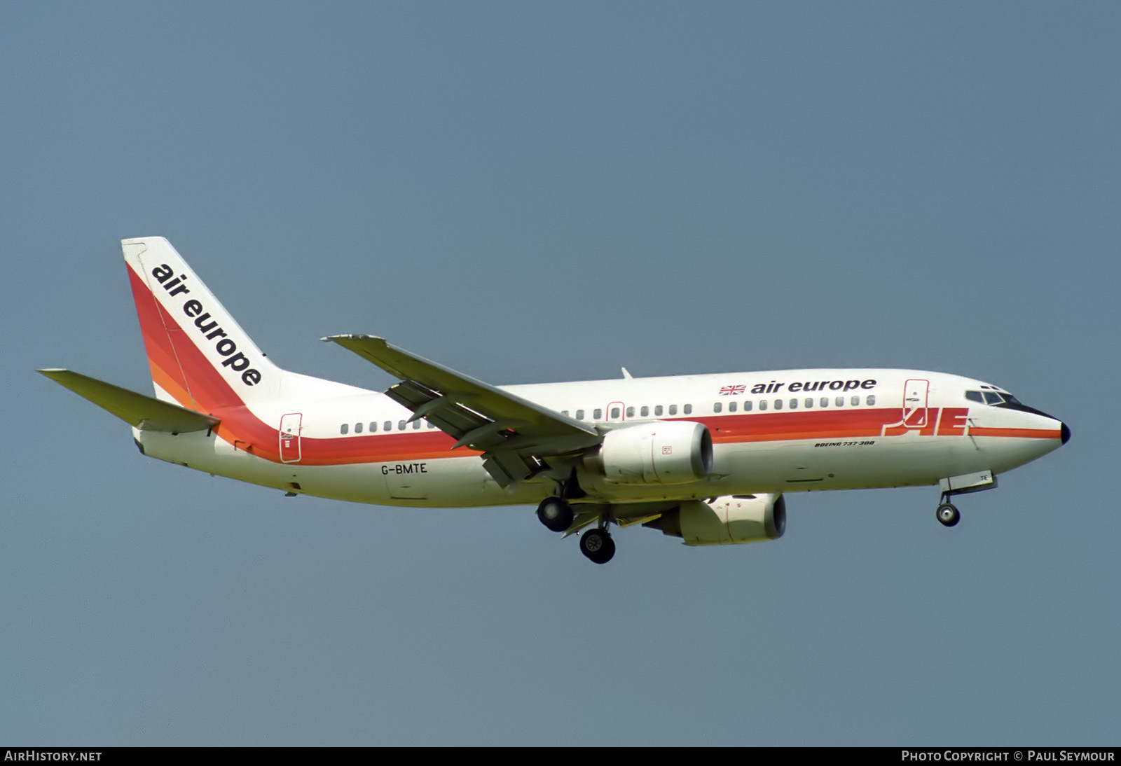 Aircraft Photo of G-BMTE | Boeing 737-3S3 | Air Europe | AirHistory.net #840657