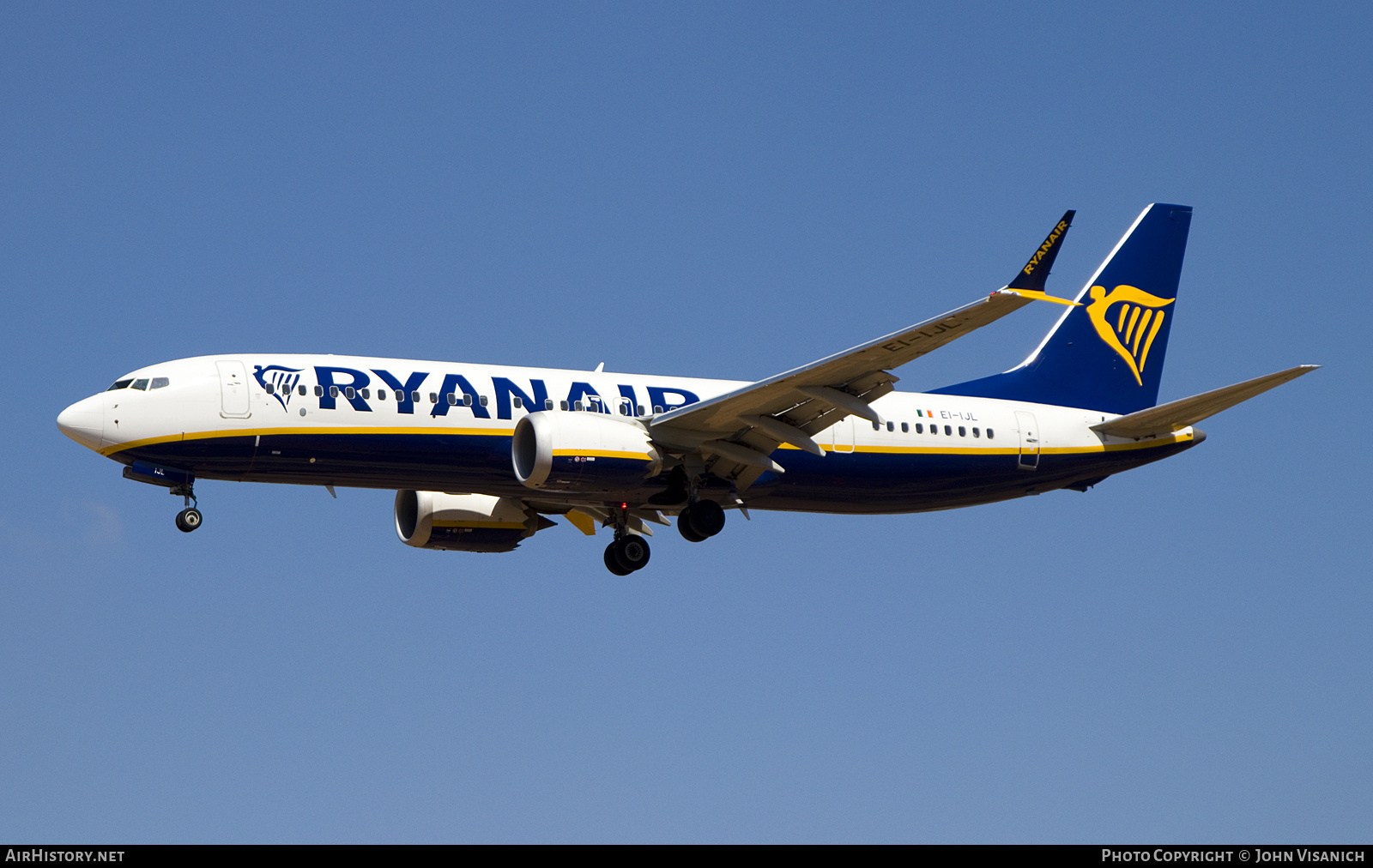 Aircraft Photo of EI-IJL | Boeing 737-8200 Max 200 | Ryanair | AirHistory.net #840662