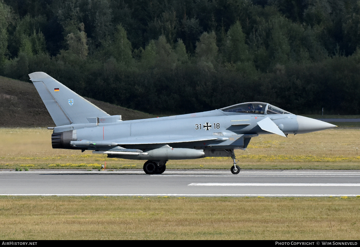 Aircraft Photo of 3118 | Eurofighter EF-2000 Typhoon S | Germany - Air Force | AirHistory.net #840677