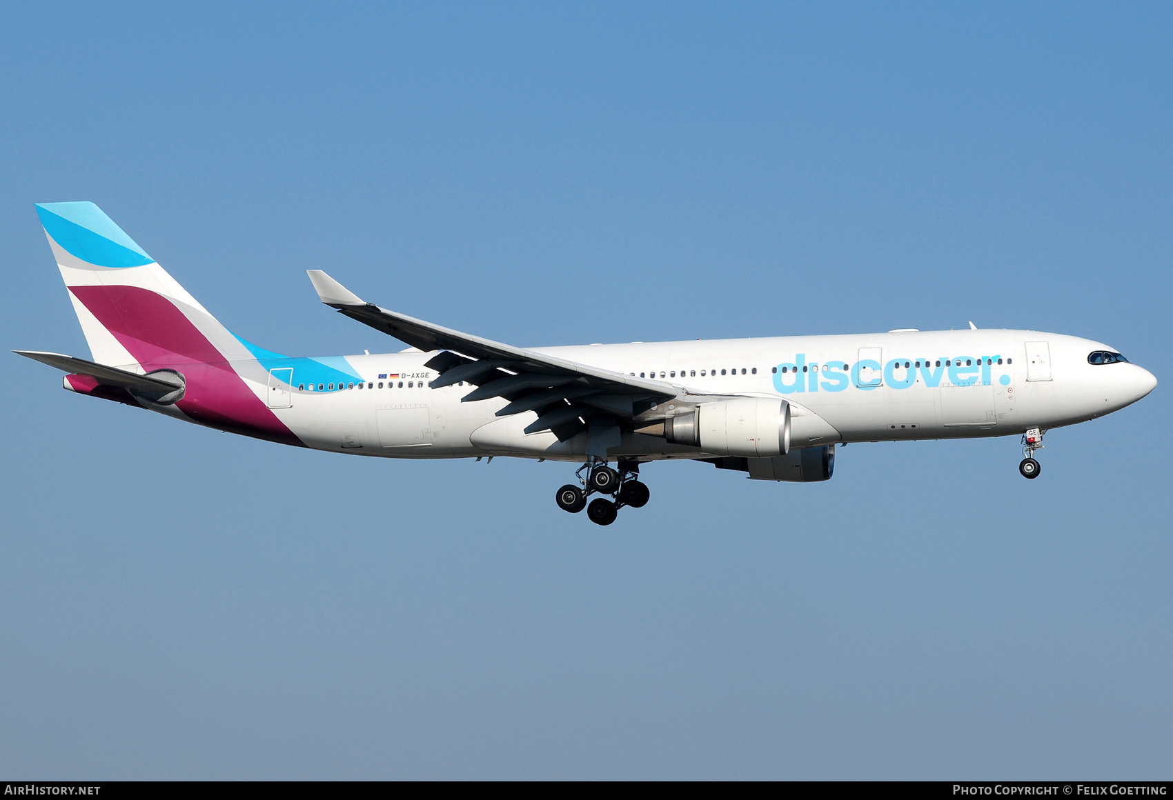 Aircraft Photo of D-AXGE | Airbus A330-202 | Eurowings Discover | AirHistory.net #840727