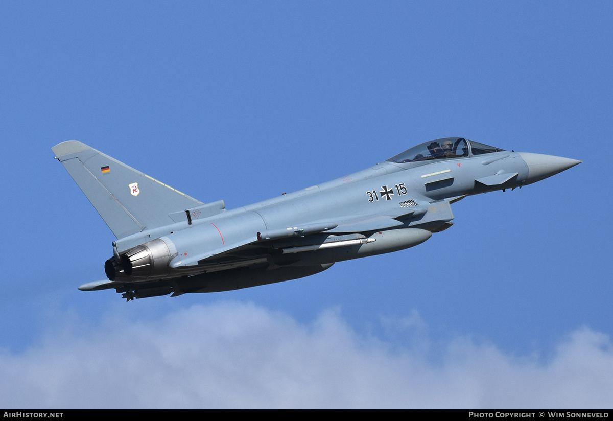 Aircraft Photo of 3115 | Eurofighter EF-2000 Typhoon | Germany - Air Force | AirHistory.net #840731