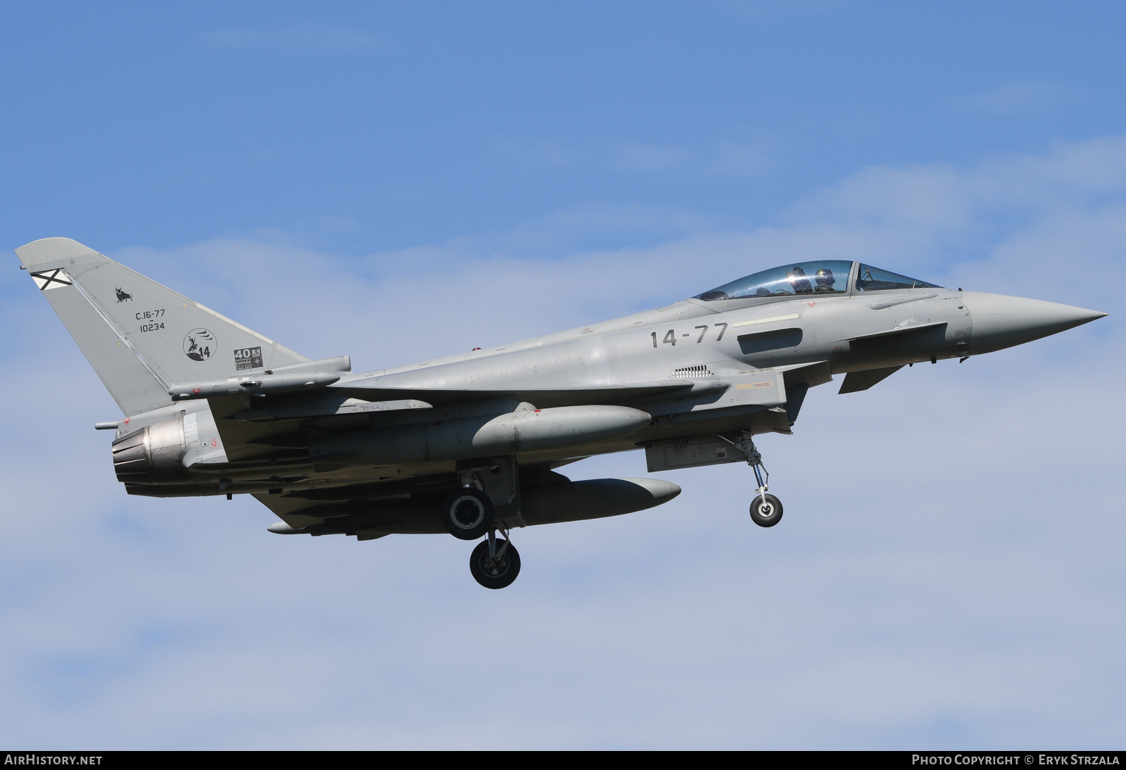 Aircraft Photo of C.16-77 | Eurofighter EF-2000 Typhoon T3 | Spain - Air Force | AirHistory.net #840766