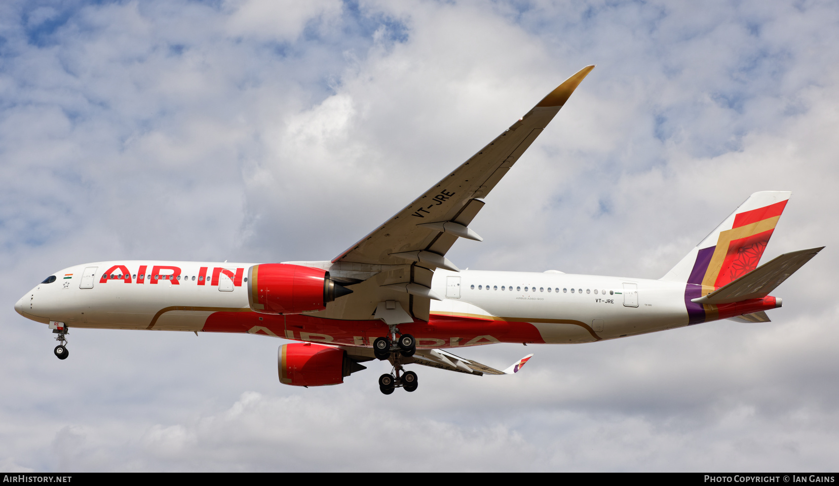Aircraft Photo of VT-JRE | Airbus A350-941 | Air India | AirHistory.net #840780