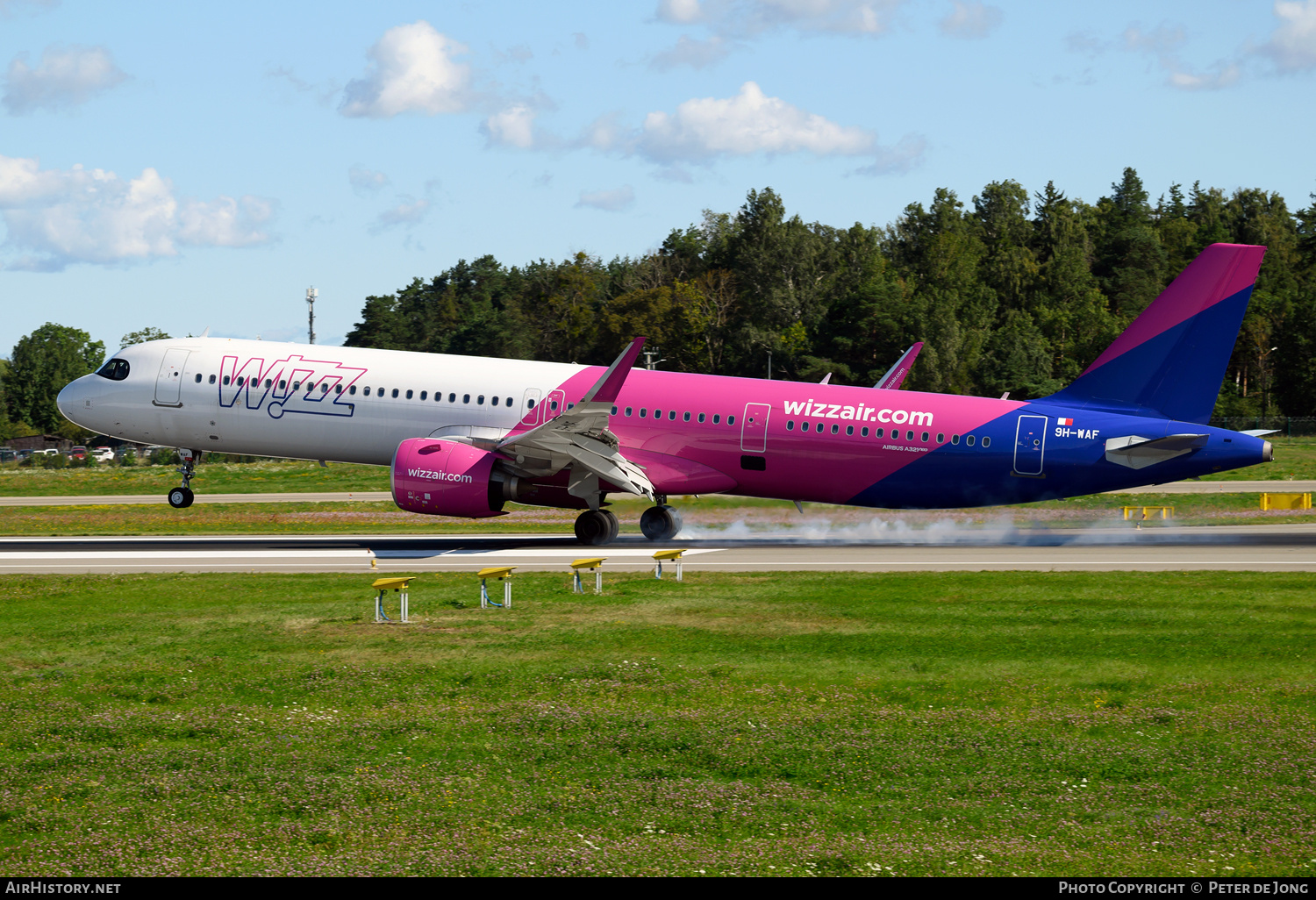 Aircraft Photo of 9H-WAF | Airbus A321-271NX | Wizz Air | AirHistory.net #840817