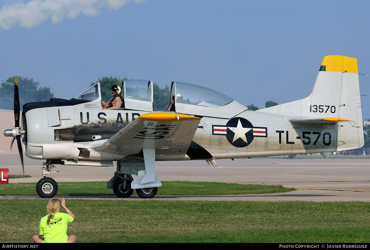 Aircraft Photo of N14103 / 13570 | North American T-28B Trojan | USA - Air Force | AirHistory.net #840833