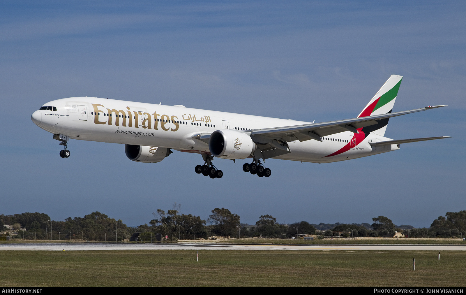 Aircraft Photo of A6-ENV | Boeing 777-31H/ER | Emirates | AirHistory.net #840842