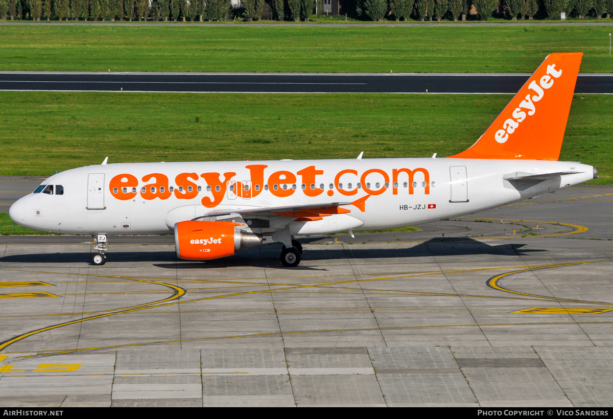 Aircraft Photo of HB-JZJ | Airbus A319-111 | EasyJet | AirHistory.net #840861